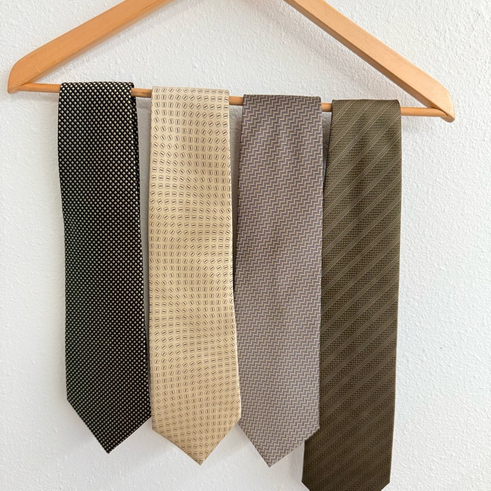 Joseph & Feiss Men's Tie Collection - Black, Cream, Gray, Brown and olive